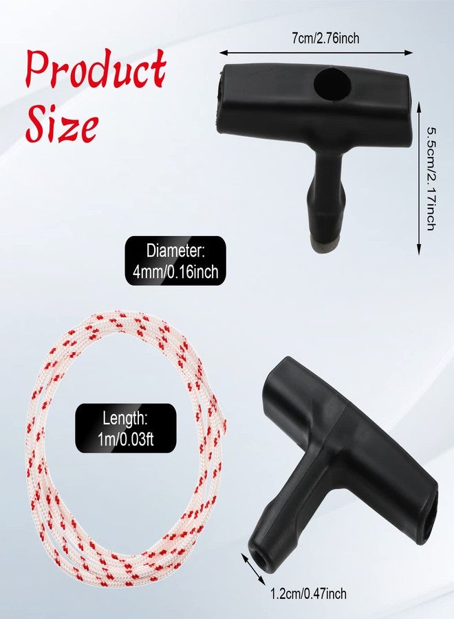 اودين حبل سحب طوارئ لفتح باب المرآب من أودين، 3 قطع، مع مقبض، حبل بدء تشغيل بطول متر واحد، وحبل سحب سلم العلية لفتح باب المرآب. - Image 2